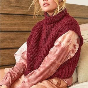 Chunky knit sweater vest